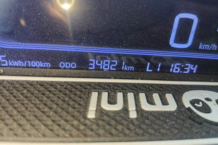 Used Geely Galaxy Panda 2023 Panda Mini 200km Endurance Bear Odometer Close Up