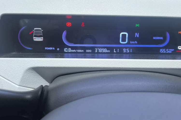 Used Geely Galaxy Panda 2023 Panda Mini 200km Endurance Bear Odometer Close Up