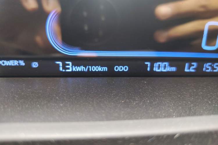 Used Geely Galaxy Panda 2023 Panda Mini 200km Endurance Bear Odometer Close Up