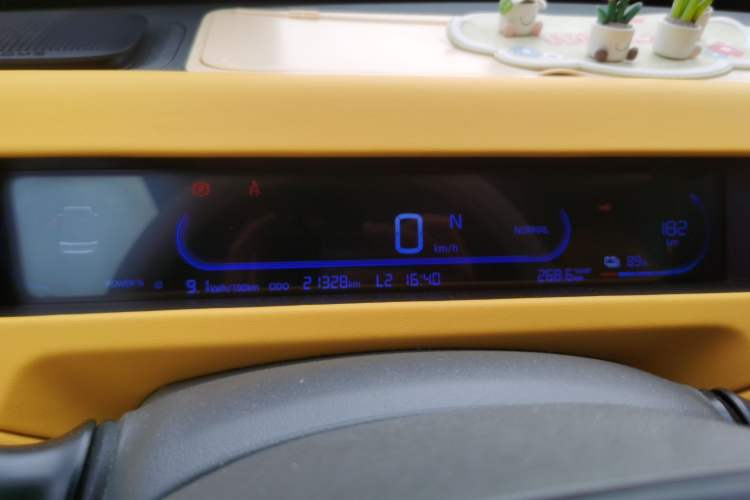 Used Geely Galaxy Panda 2023 Panda Mini 200km Endurance Bear Odometer Close Up