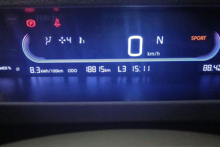 Used Geely Galaxy Panda 2024 200km Panda Kart Odometer Close Up
