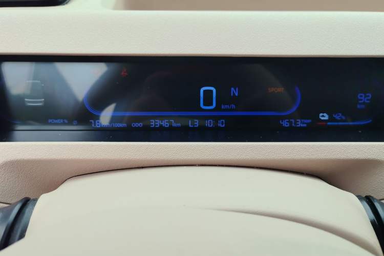 Used Geely Galaxy Panda 2024 200km Panda Kart Odometer Close Up