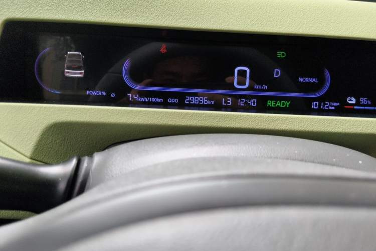 Used Geely Galaxy Panda 2024 Panda Mini 200km Endurance Bear Odometer Close Up