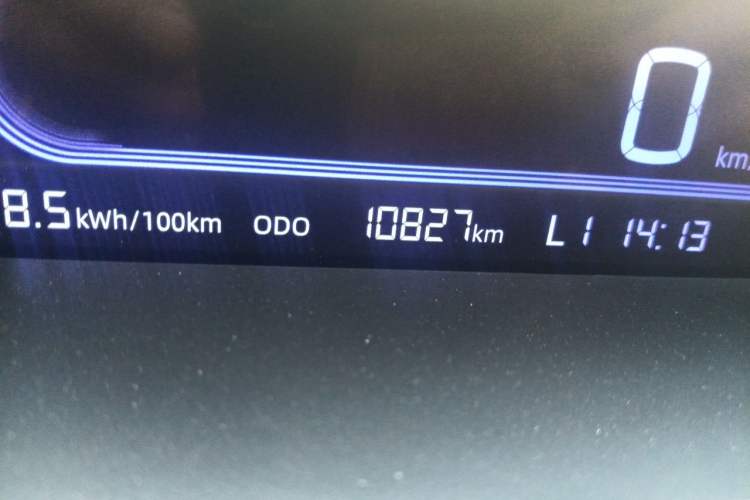 Used Geely Galaxy Panda 2024 Panda Mini 200km Endurance Bear Odometer Close Up