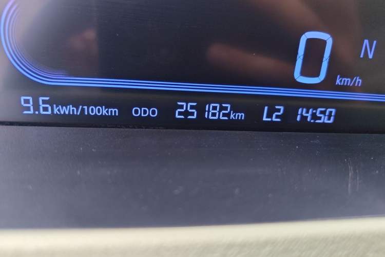 Used Geely Galaxy Panda 2024 Panda Mini 200km Endurance Bear Odometer Close Up