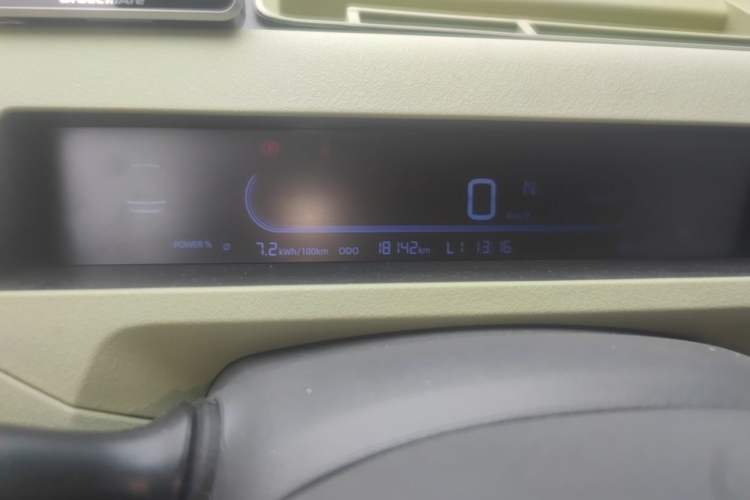 Used Geely Galaxy Panda 2024 Panda Mini 200km Endurance Bear Odometer Close Up