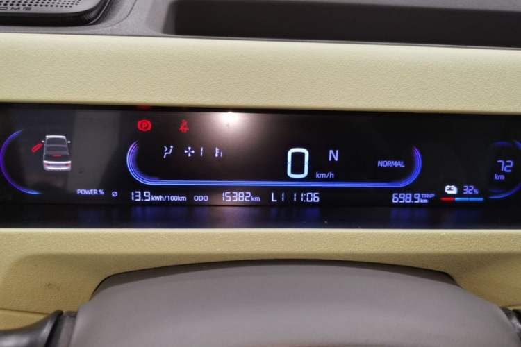 Used Geely Galaxy Panda 2024 Panda Mini 200km Endurance Bear Odometer Close Up