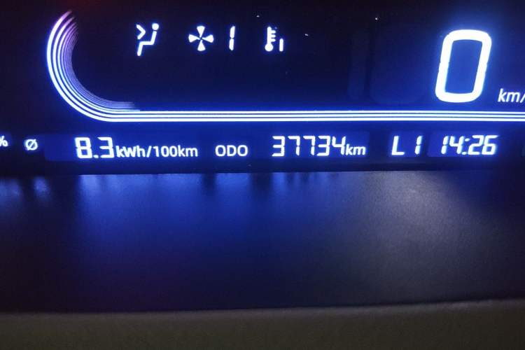 Used Geely Galaxy Panda 2024 200km Panda Rider Odometer Close Up