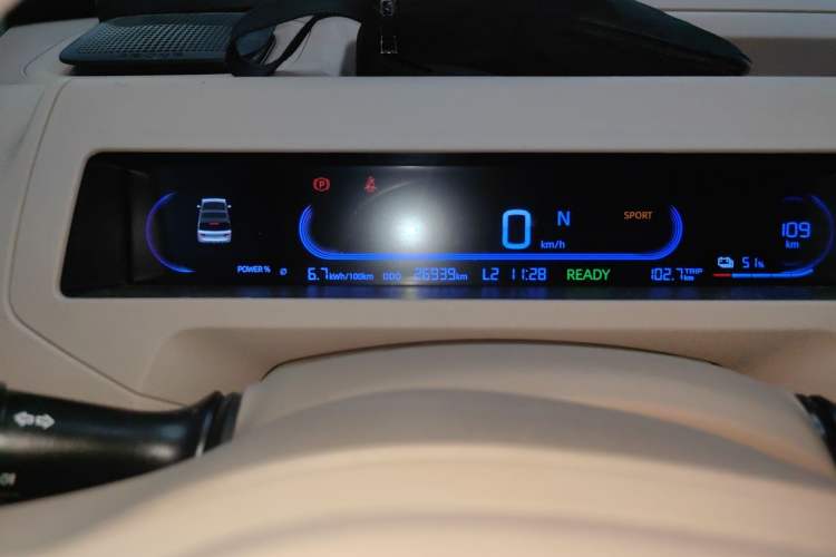 Used Geely Galaxy Panda 2024 Panda Mini 200km Endurance Bear Odometer Close Up