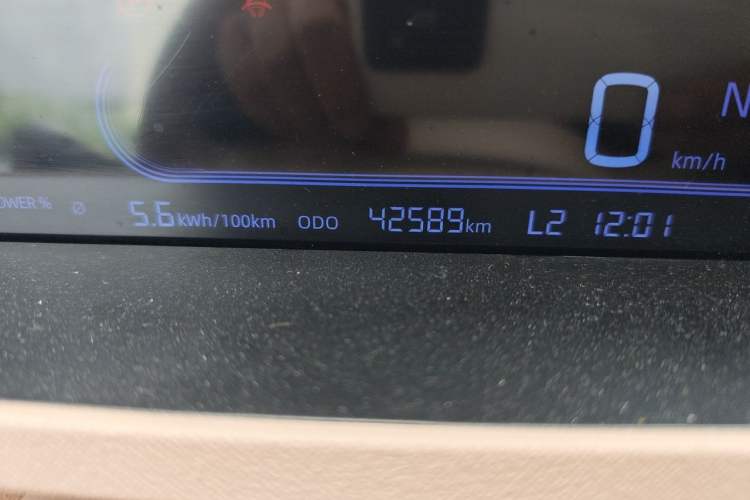 Used Geely Galaxy Panda 2024 Panda Mini 200km Endurance Bear Odometer Close Up