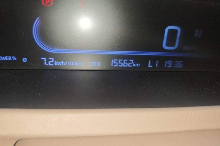 Used Geely Galaxy Panda 2024 Panda Mini 200km Endurance Bear Odometer Close Up