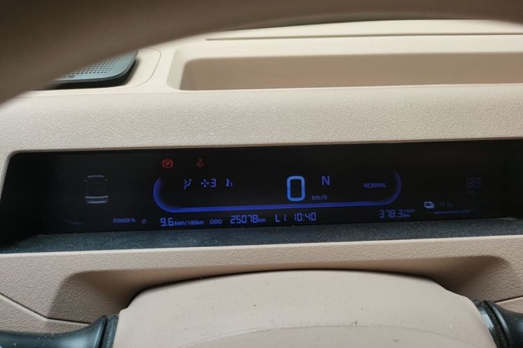Used Geely Galaxy Panda 2024 Panda Mini 200km Endurance Bear Odometer Close Up