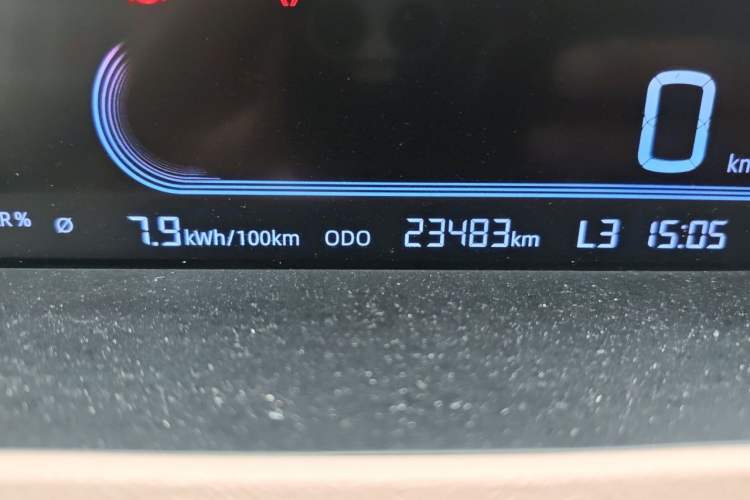 Used Geely Galaxy Panda 2024 Panda Mini 200km Endurance Bear Odometer Close Up