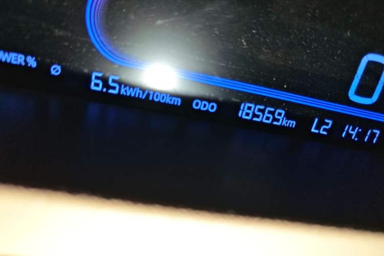 Used Geely Galaxy Panda 2024 Panda Mini 200km Endurance Bear Odometer Close Up