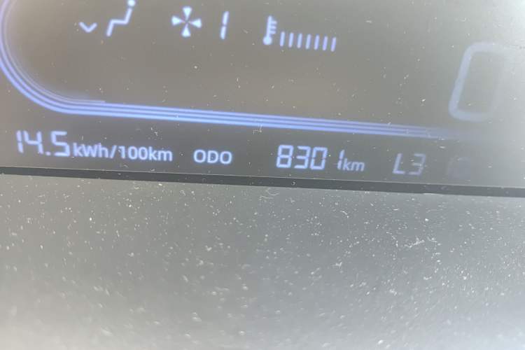 Used Geely Galaxy Panda 2024 Panda Mini 200km Endurance Bear Odometer Close Up