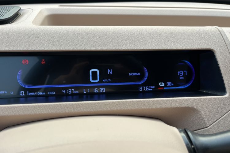 Used Geely Galaxy Panda 2024 Panda Mini 200km Endurance Bear Odometer Close Up