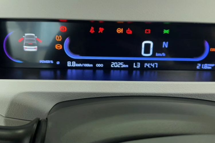 Used Geely Galaxy Panda 2024 200km Panda Rider Odometer Close Up