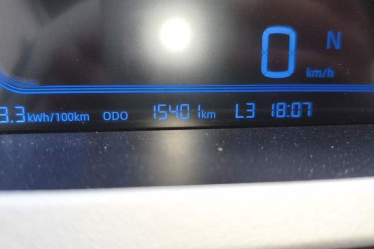 Used Geely Galaxy Panda 2024 Panda Mini 200km Endurance Bear Odometer Close Up