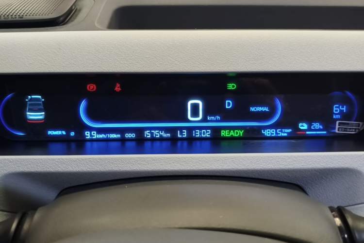 Used Geely Galaxy Panda 2024 Panda Mini 200km Endurance Bear Odometer Close Up