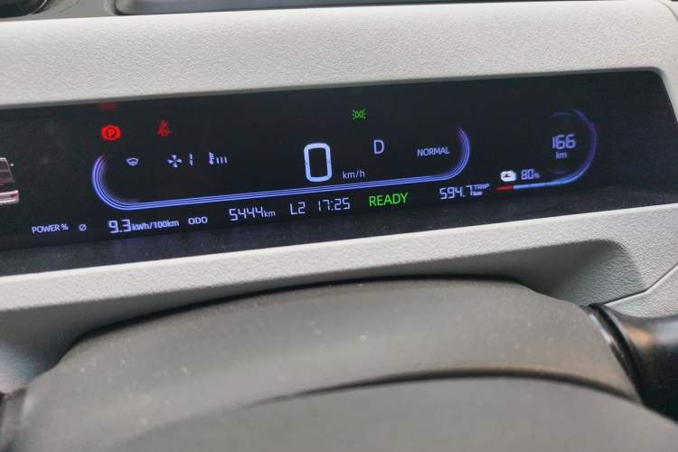 Used Geely Galaxy Panda 2024 Panda Mini 200km Endurance Bear Odometer Close Up