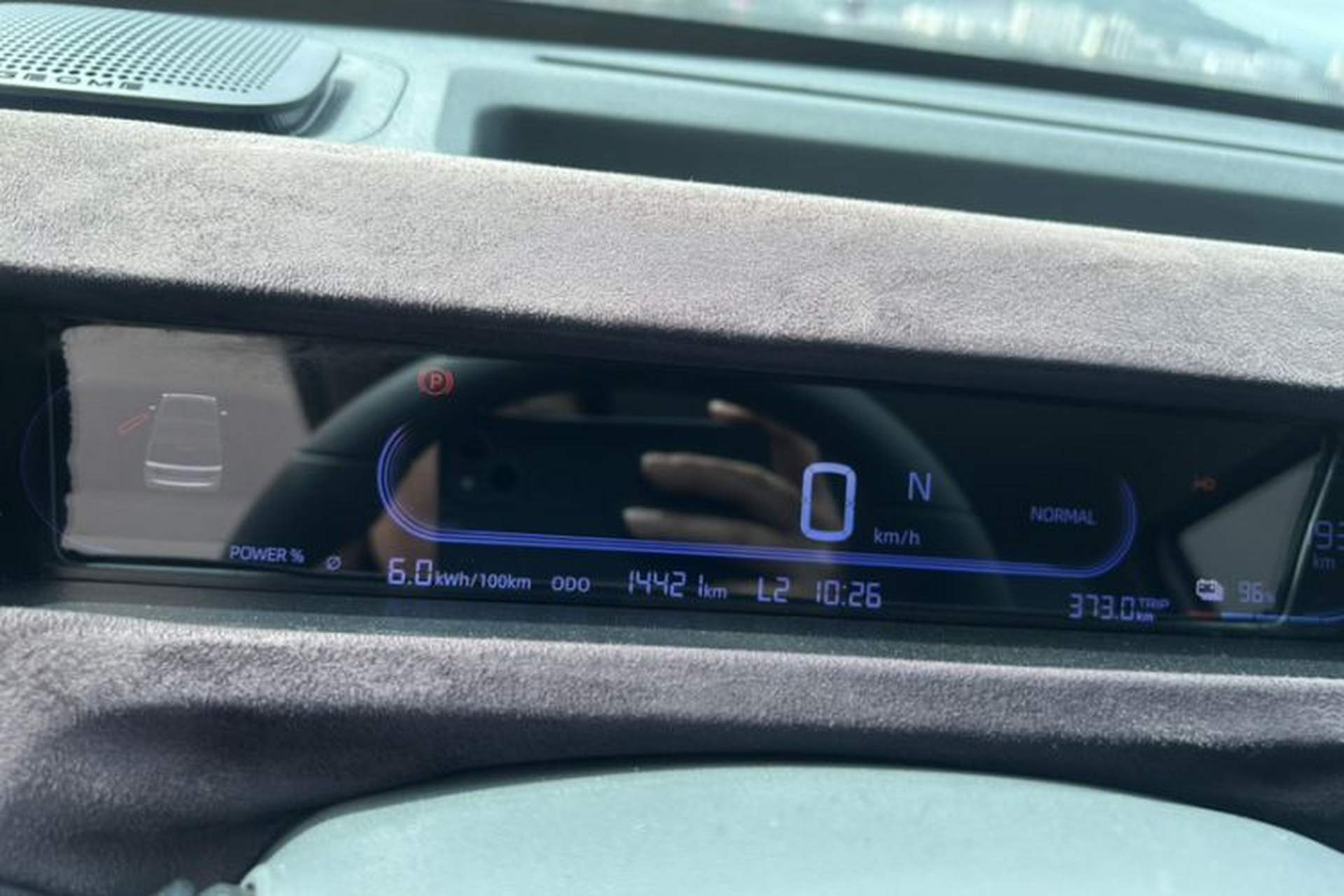 Used Geely Galaxy Panda 2024 Panda Mini 200km Endurance Bear Odometer Close Up