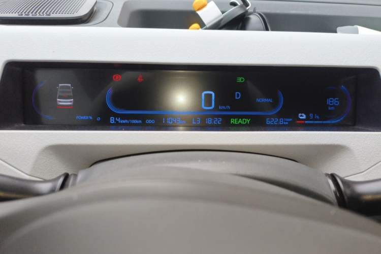 Used Geely Galaxy Panda 2024 Panda Mini 200km Endurance Bear Odometer Close Up