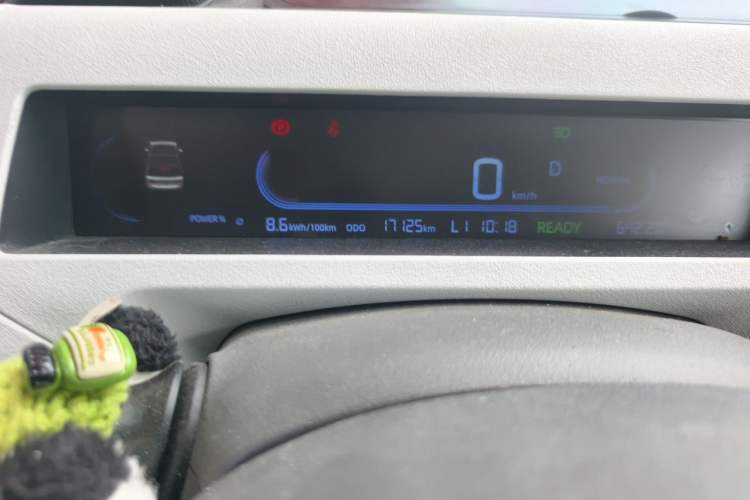 Used Geely Galaxy Panda 2024 Panda Mini 200km Endurance Bear Odometer Close Up