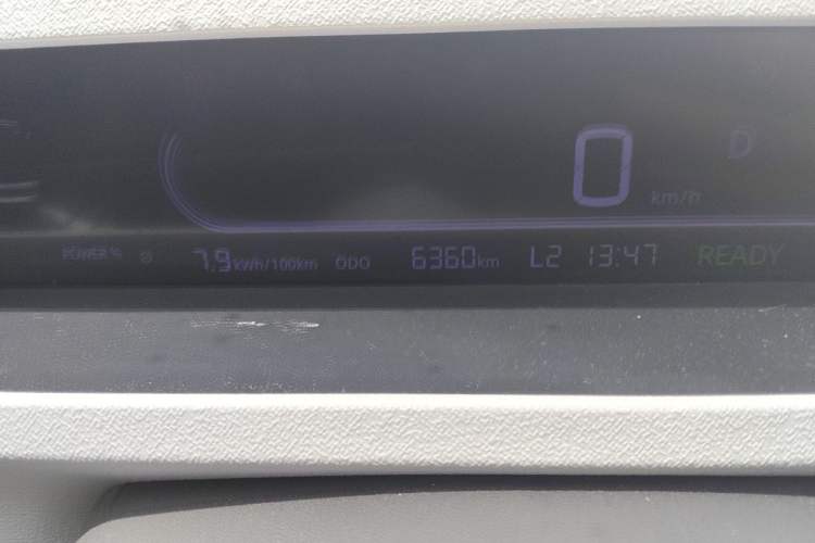 Used Geely Galaxy Panda 2024 Panda Mini 200km Endurance Bear Odometer Close Up