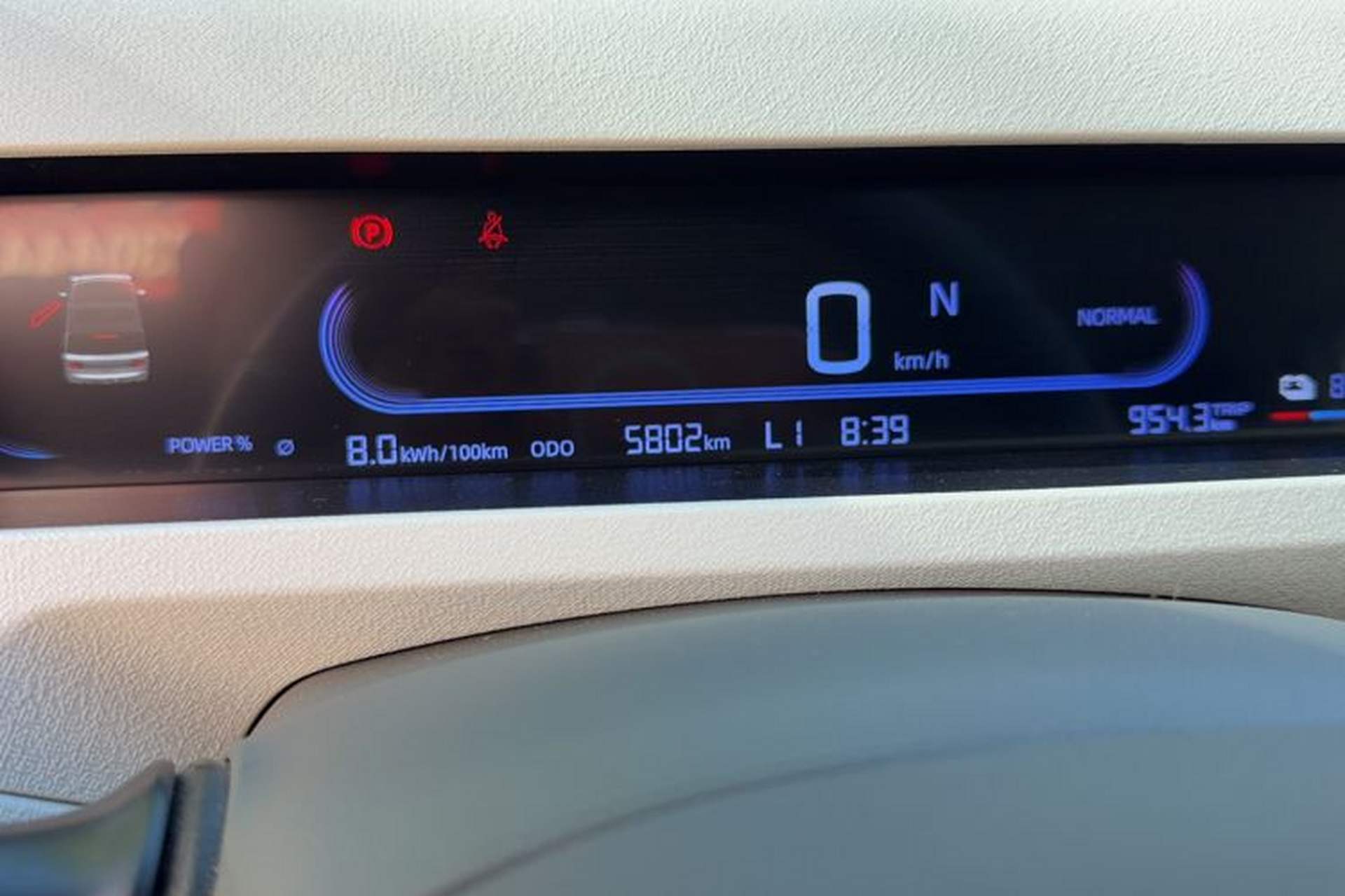 Used Geely Galaxy Panda 2024 Panda Mini 200km Dragon Edition Odometer Close Up