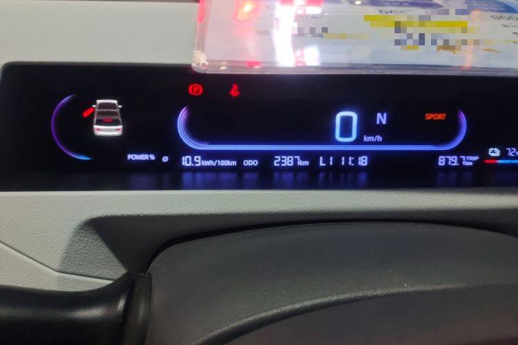 Used Geely Galaxy Panda 2024 Panda Mini 200km Endurance Bear Odometer Close Up