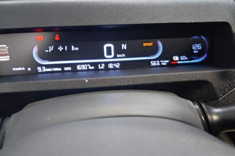 Used Geely Galaxy Panda 2024 Panda Mini 200km Endurance Bear Odometer Close Up