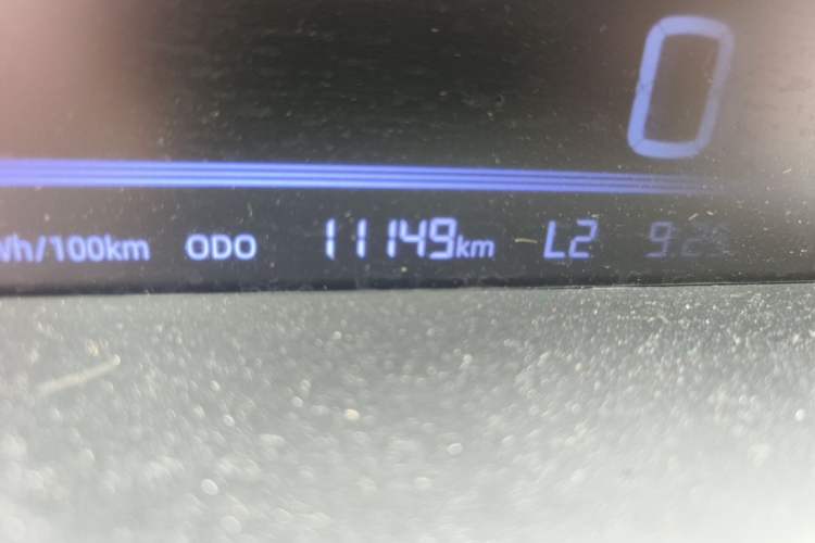 Used Geely Galaxy Panda 2024 Panda Mini 200km Endurance Bear Odometer Close Up