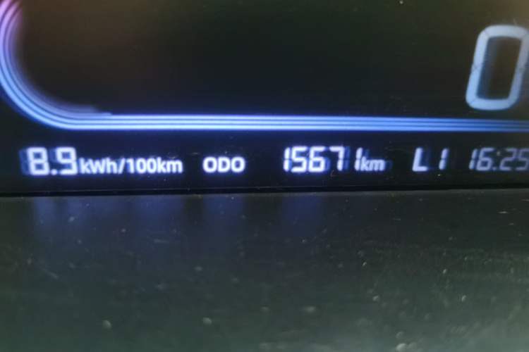 Used Geely Galaxy Panda 2024 Panda Mini 200km Endurance Bear Odometer Close Up