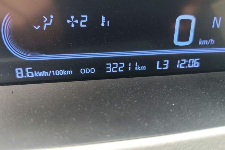 Used Geely Galaxy Panda 2024 Panda Mini 200km Endurance Bear Odometer Close Up