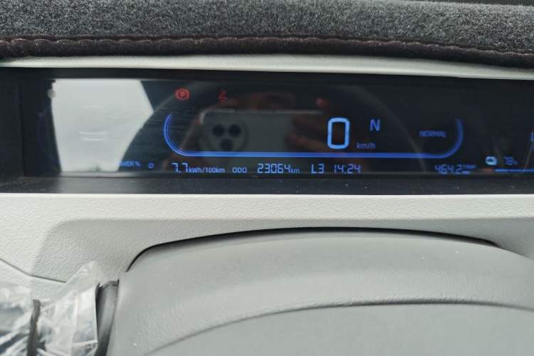 Used Geely Galaxy Panda 2024 Panda Mini 200km Endurance Bear Odometer Close Up