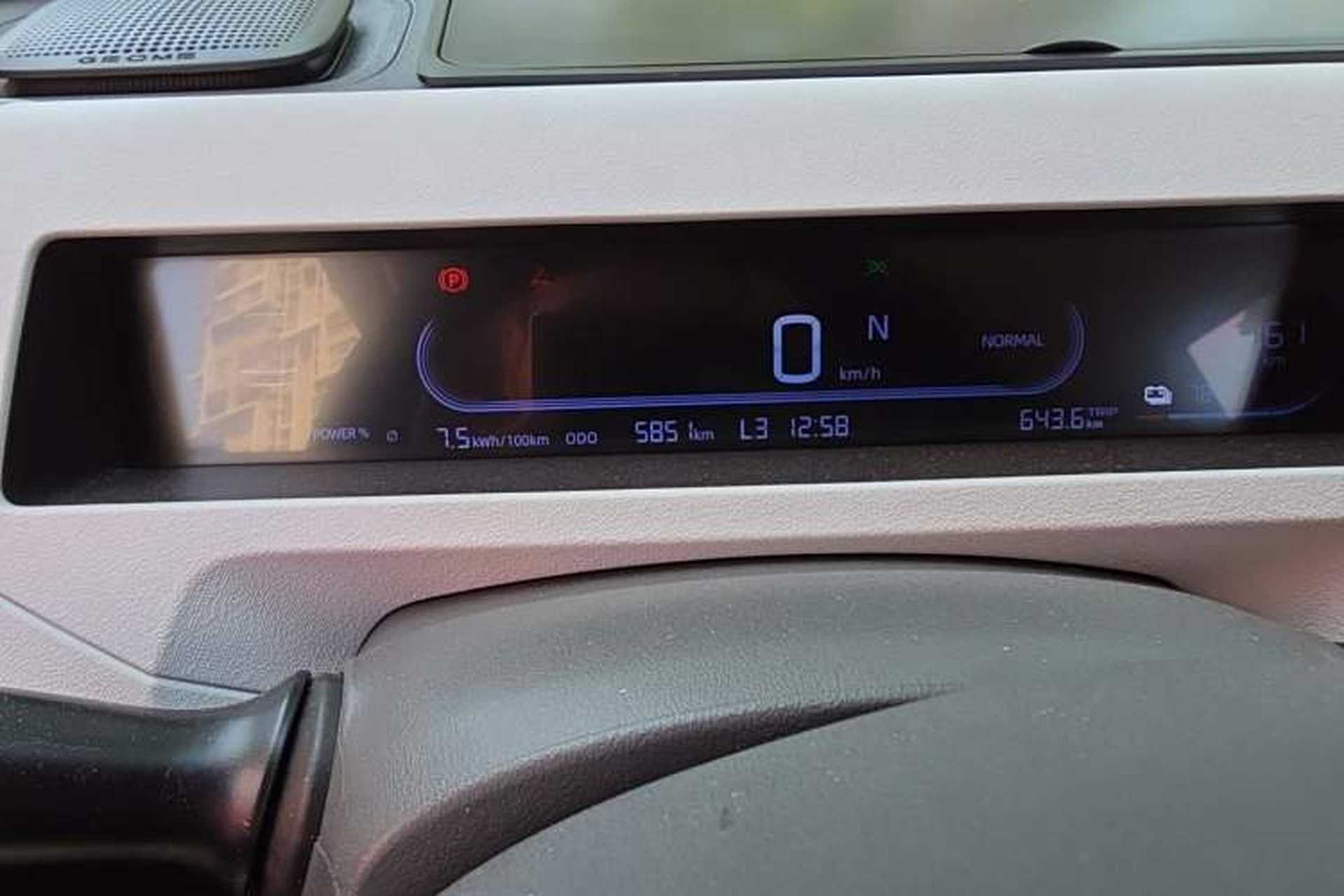 Used Geely Galaxy Panda 2024 Panda Mini 200km Endurance Bear Odometer Close Up