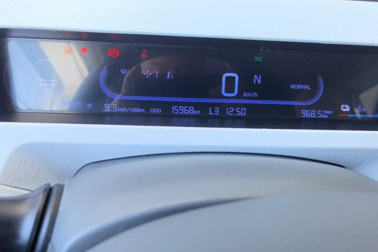 Used Geely Galaxy Panda 2024 200km Panda Kart Odometer Close Up