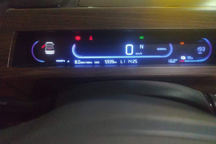Used Geely Galaxy Panda 2024 Panda Mini 200km Endurance Bear Odometer Close Up