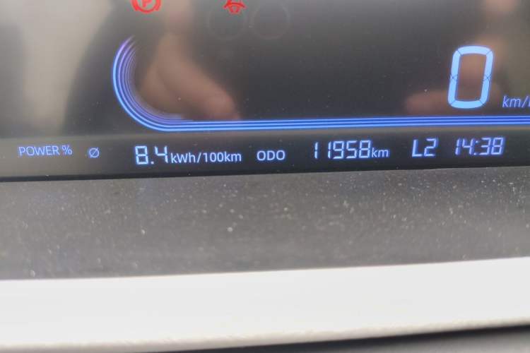 Used Geely Galaxy Panda 2024 Panda Mini 200km Endurance Bear Odometer Close Up