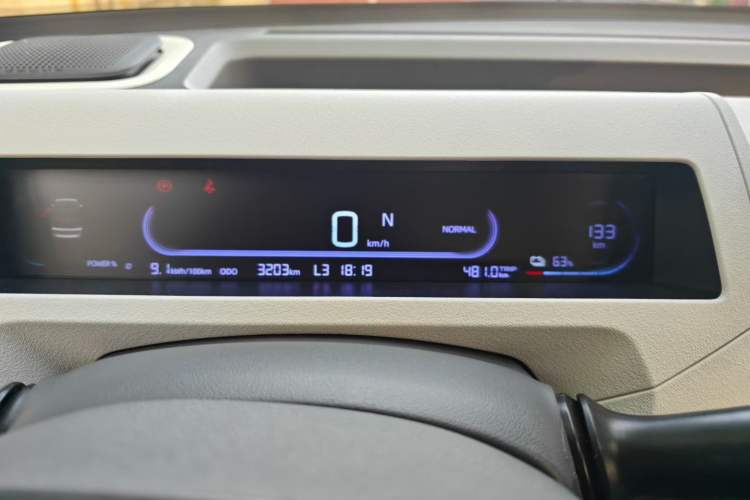 Used Geely Galaxy Panda 2024 Panda Mini 200km Endurance Bear Odometer Close Up