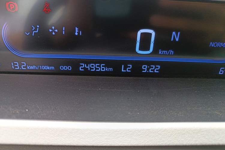 Used Geely Galaxy Panda 2024 Panda Mini 200km Endurance Bear Odometer Close Up