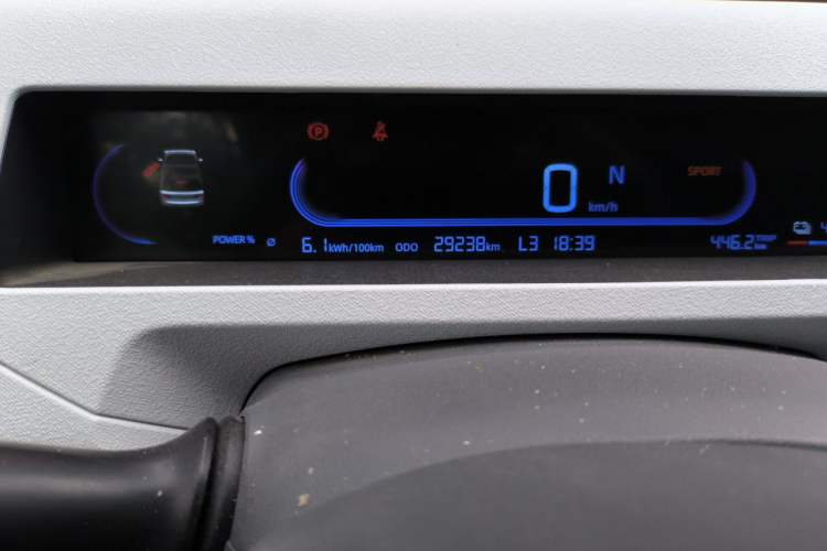 Used Geely Galaxy Panda 2024 Panda Mini 200km Endurance Bear Odometer Close Up