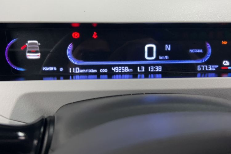 Used Geely Galaxy Panda 2024 Panda Mini 200km Endurance Bear Odometer Close Up