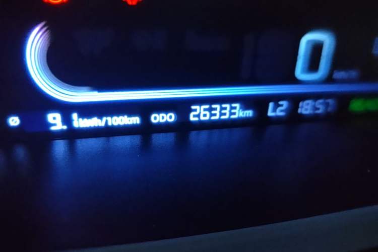 Used Geely Galaxy Panda 2024 200km Panda Rider Odometer Close Up