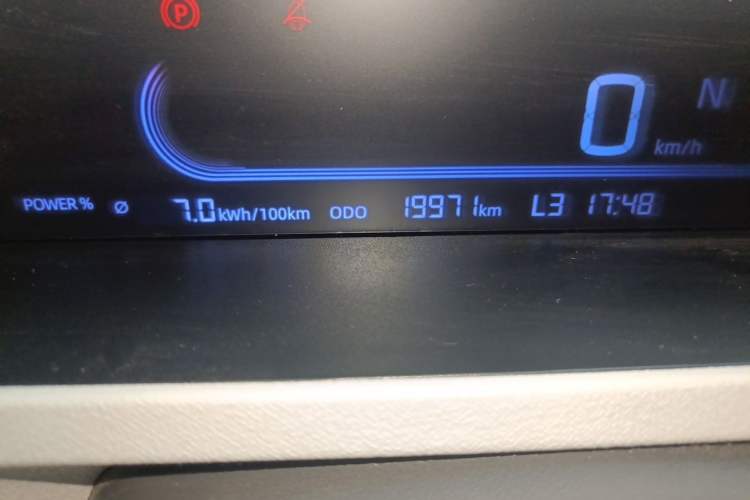 Used Geely Galaxy Panda 2024 Panda Mini 200km Endurance Bear Odometer Close Up