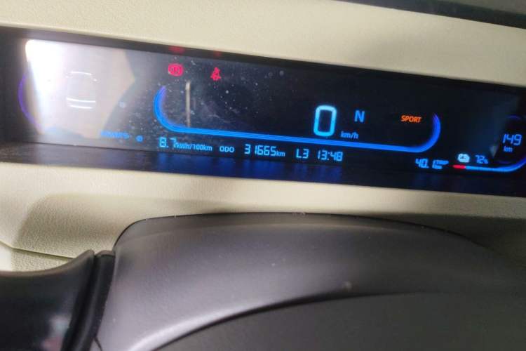 Used Geely Galaxy Panda 2024 200km Panda Rider Odometer Close Up
