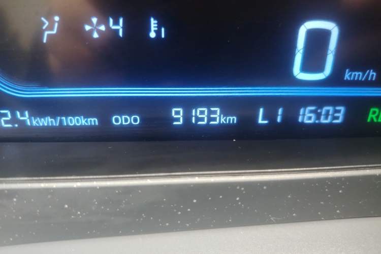 Used Geely Galaxy Panda 2025 210km Panda Kart Odometer Close Up