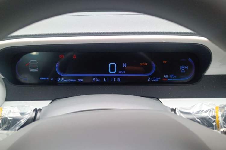 Used Geely Galaxy Panda 2025 210km Panda Kart Odometer Close Up