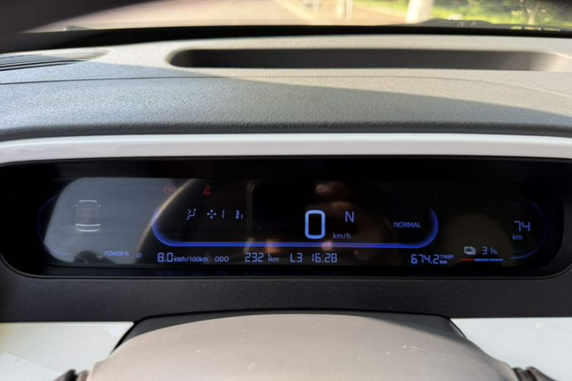 Used Geely Galaxy Panda 2025 210km Panda Kart Odometer Close Up