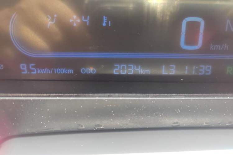 Used Geely Galaxy Panda 2025 210km Panda Kart Odometer Close Up
